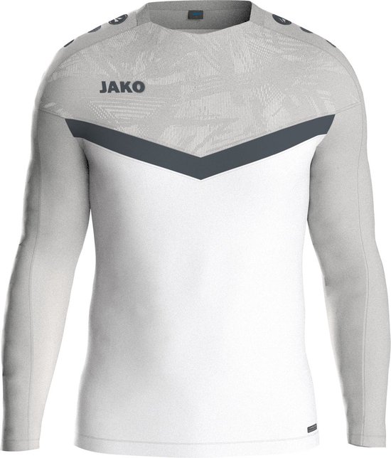 Jako Iconic Sweater Heren - Wit / Zachtgrijs | Maat: M