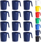Ensemble de tasses en plastique, 12 pièces, tasses à café de voyage légères incassables et réutilisables, tasses à expresso, faciles à transporter et à nettoyer, passent au micro-ondes et au lave-vaisselle