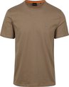 BOSS - T-shirt Tales Bruin - Heren - Maat 3XL - Regular-fit