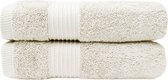 HOOMstyle Handdoeken Set Elegance - 2 stuks - 100% Soft Cotton 650gr - 70x140cm - Off White