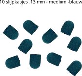 Bouchons abrasifs - 13 mm - Grain # 100 - moyen (10 pièces) - pour pédicure / manucure