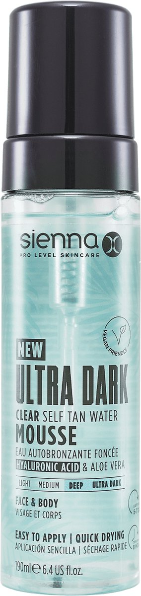Sienna-X Ultra Dark Clear Self Tan Water Mousse