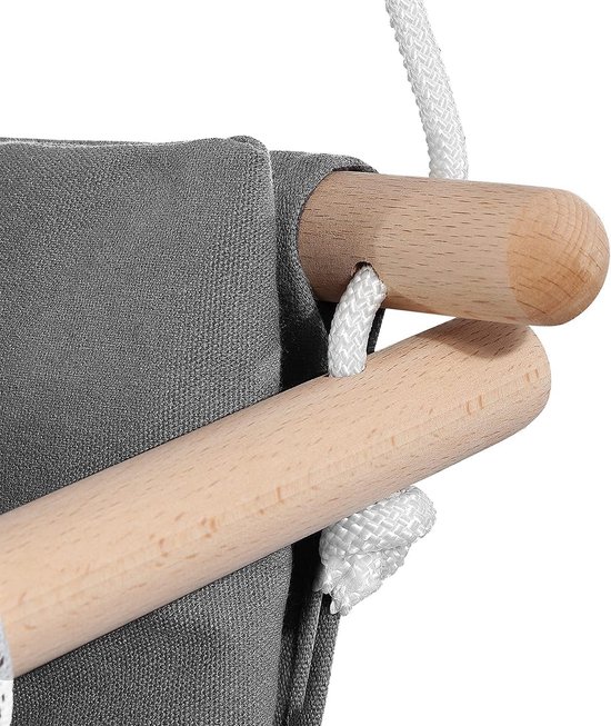 Babyschommel, hout, peuterschommel, houten schommel voor baby's, schommelzitje, kinderschommel, kinderschommel, hout, schommel voor kinderen, tuin, binnen en buiten — afbeelding 3