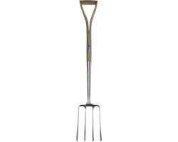 Dutch Garden - Spitvork - Hoogwaardig RVS - FSC Hout van Dutch Garden — afbeelding 2