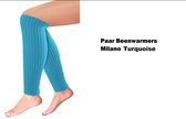 Paar Beenwarmers Milano Turquoise - Thema feest party disco festival partyfeest