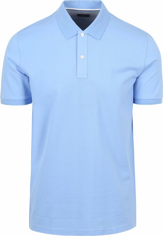 OLYMP - Poloshirt Piqué Lichtblauw - Modern-fit - Heren Poloshirt Maat XL