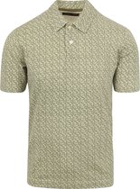 Marc O'Polo - Poloshirt Print Groen - Modern-fit - Heren Poloshirt Maat XL