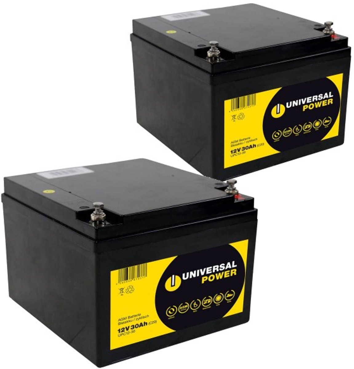 Universal Power Vervangende Accu Voor Freerider FR 510-DX2 Scooter 24V 2 X 12V 25Ah