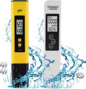 Digital TDS - EC - thermomètre - EC Pen - Mesure numérique PPM - Thermomètre - Testeur d'aquarium - Pour eau et liquides - Stylo qualité et pureté - Conductimètre - Blauw