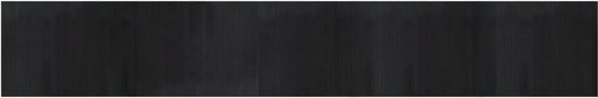 vidaXL-Vloerkleed-rechthoekig-80x500-cm-bamboe-zwart