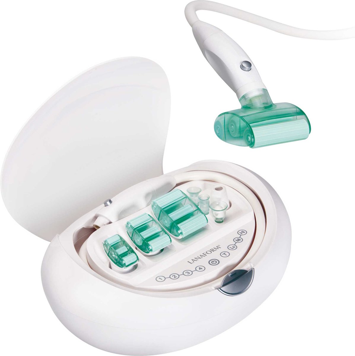 Lanaform - Beauty Aspect - Cellulite Apparaat Vacuüm Massage - Bindweefsel Massage Lift Roll - Sinaasappelhuid Behandeling Lichaam Gezicht - Diepe Stimulatie Weefsel - Programma Intensiteit Instelbaar - Benen Buik Billen Gezicht Nek