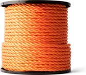 SNURO polypropyleen touw (6mm, 50M, oranje) - Universeel en veelzijdig, praktische oplossingen voor elke behoefte! Multifunctioneel touw