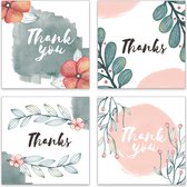 Cartes de remerciements - Lot de 8 x cartes de remerciements - 14 cm x 14 cm - Enveloppe incluse