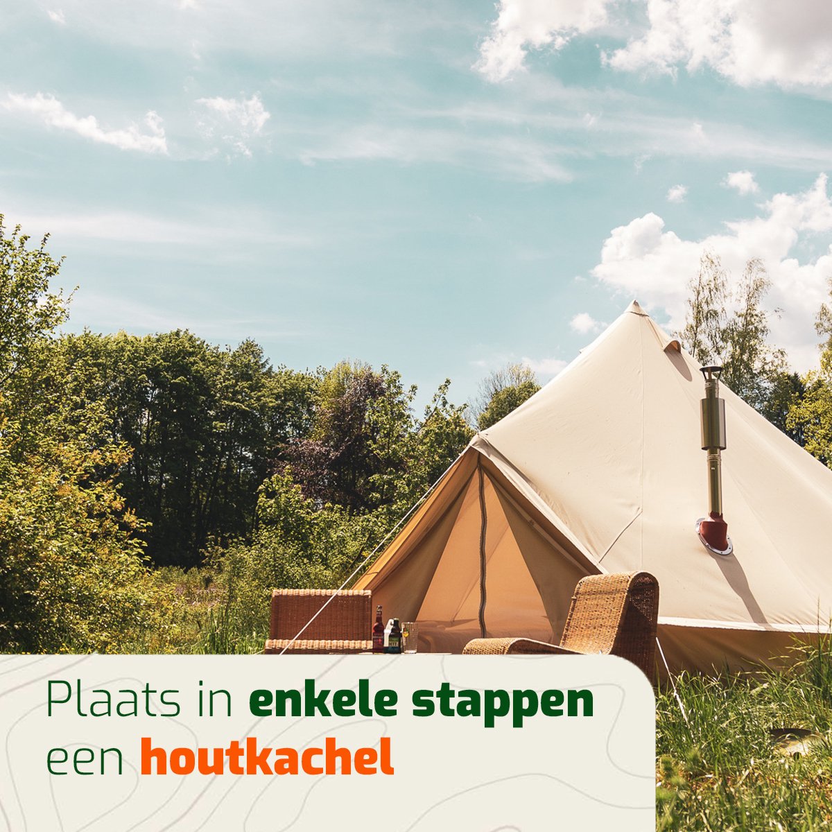 CanvasCamp Sibley 500 Bell Tent - 2 tot 8 personen - waterdicht - katoen – foto 2