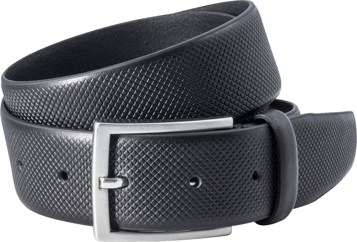LINDENMANN leren heren riem - zwart