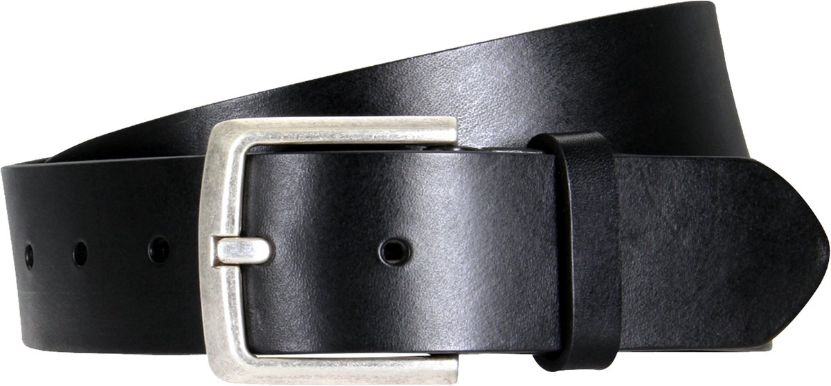 LINDENMANN leren heren riem - zwart