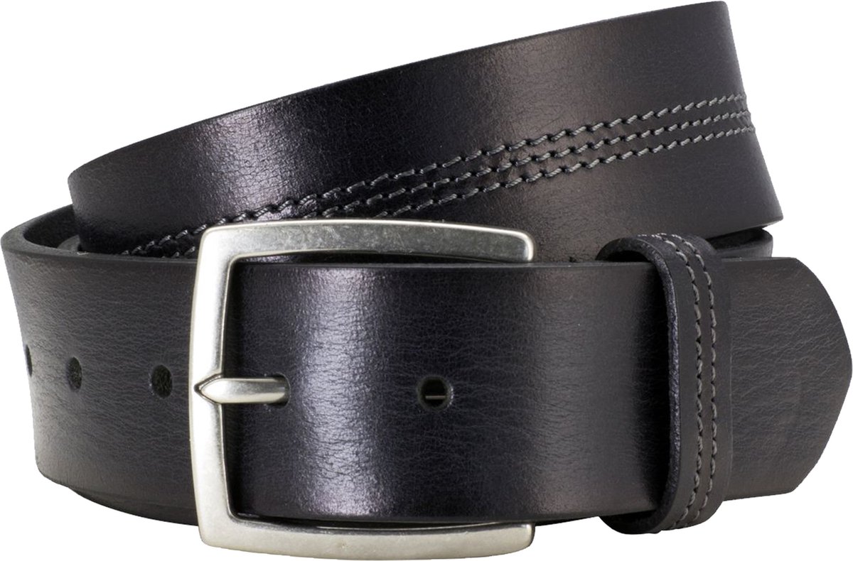 LINDENMANN leren heren riem - zwart
