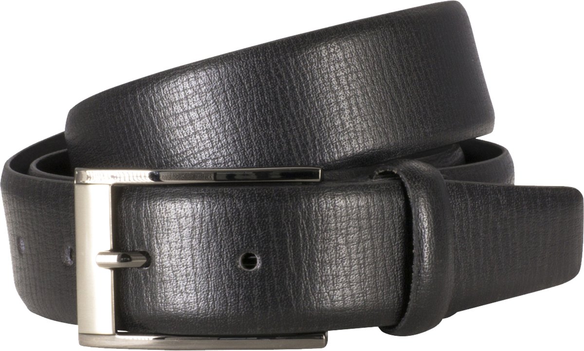 LINDENMANN leren heren riem - zwart