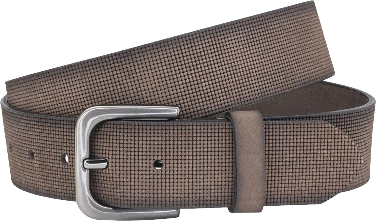 LINDENMANN leren heren riem - bruin