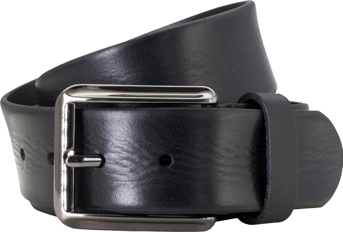 LINDENMANN leren heren riem - zwart