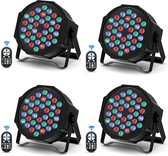LED Par 36 Spotlight RGBW Disco Light DMX512 (Set van 4)