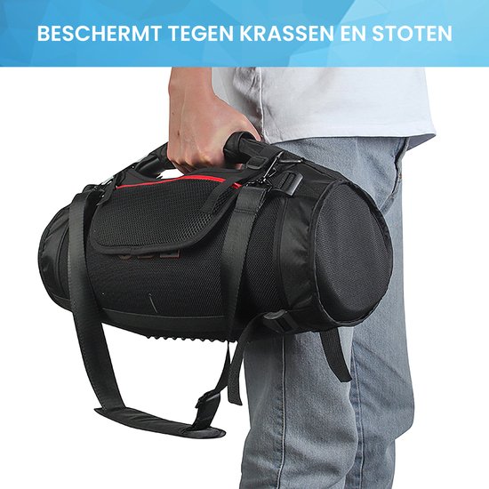 YONO Bescherm Hoes met Schouderband geschikt voor JBL Boombox 3 / Boombox 3 Wi-Fi - Travel Case - Zwart van Yono — afbeelding 2