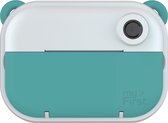 myFirst Camera Insta Wi Blauw - digitale kindercamera en inkt-loze labelprinter ineen - draadloos - 12MP - selfie lens - 1500mAh batterij