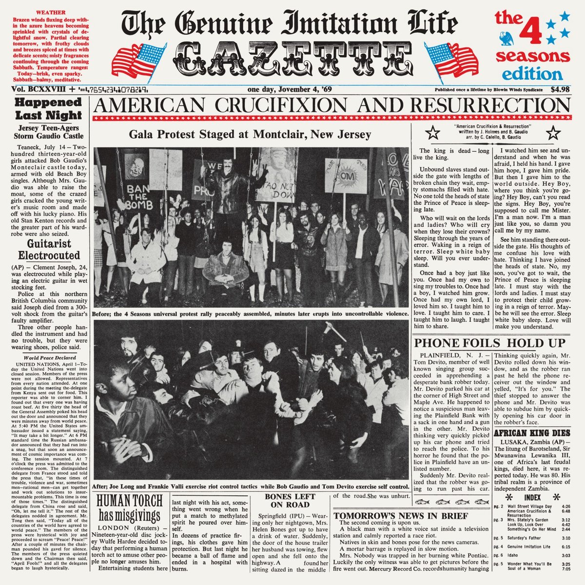 Frankie & Four Seasons Valli - The Genuine Imitation Life Gazette (LP)