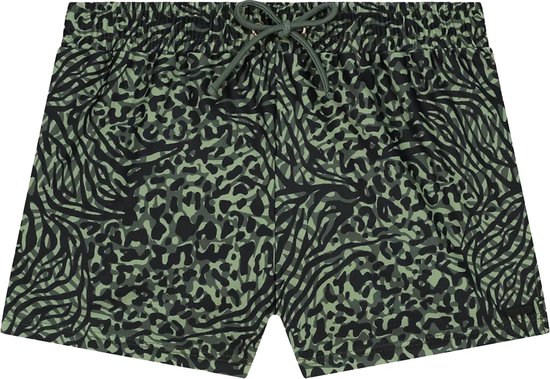 SHIWI Girls SIL swim shorts mixed animal Bikinibroekje - forest green mixed animal - Maat 170/176