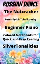 Russian Dance from the Nutcracker Beginner Piano Sheet Music with Colored Notation