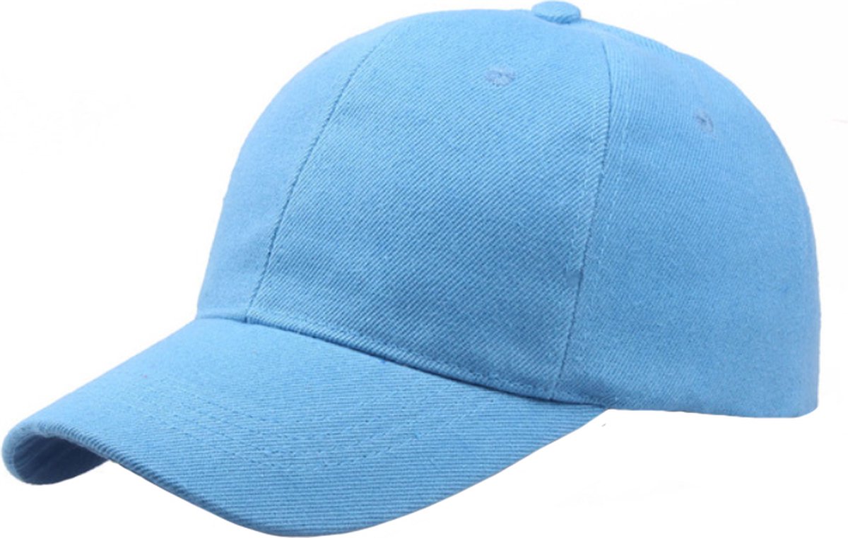 LGT JWLS Effen Baseball Cap van 100% Katoen - Licht Blauw
