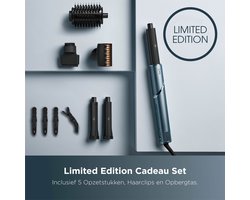 Shark FlexStyle Limited Edition 5-in-1 Föhn en Multistyler - Inclusief Airstyler, Concentrator, Krultang en meer Accessoires - Blauw - HD450TLEU