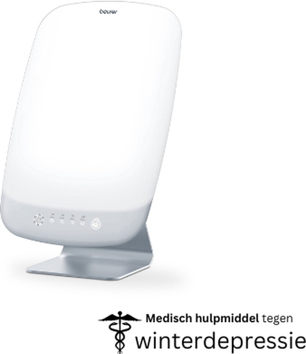 Beurer TL 95 Lichttherapielamp - Daglichtlamp - SunLike® LED - Oppervlak: 30 x 37 cm - Dimmer 6 intensiteitsniveaus - 10.000 Lux (op 25 cm) - Timer - Kantelbaar - Incl. adapter - Medisch gecertificeerd - 3 Jaar garantie - Beurer
