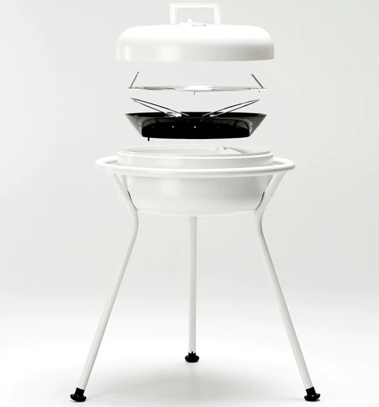 ZEE - KORO - Barbecue - Poedergelakt staal - Wit van Merkloos — afbeelding 2