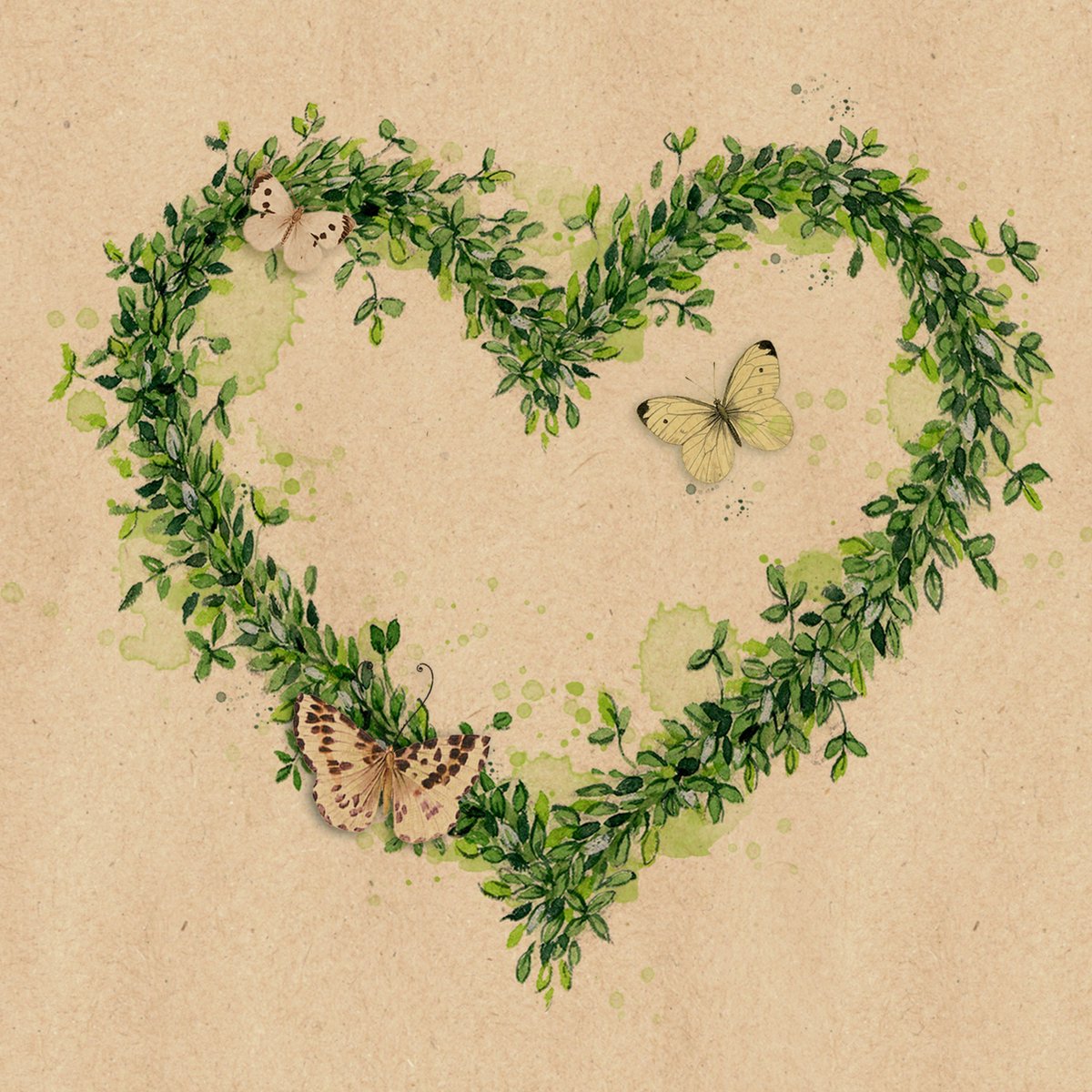 Servetten 33x33cm 20 stuks By Nature Green Dream