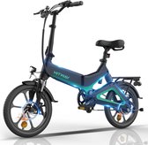 Vélo électrique HITWAY e-bike 16", e-bike, 7,5 Ah, 250W, max. 25 km/h, City EBike pour femmes et hommes
