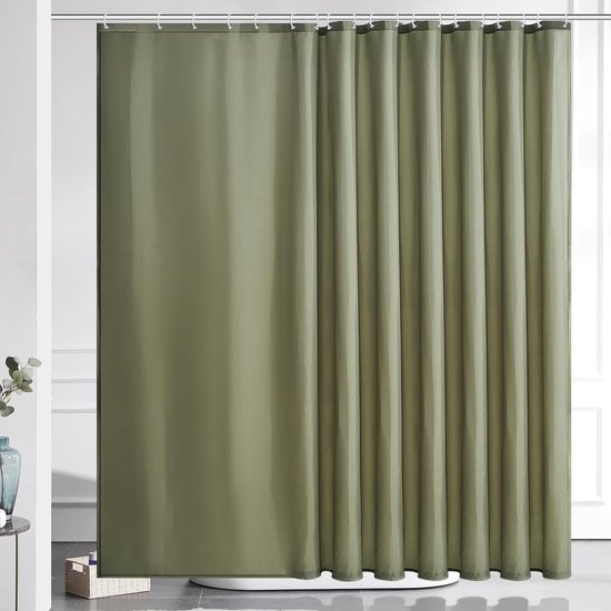 Douchegordijn, extra lang badgordijn, schimmelwerend, textielgordijnen