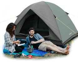 Campingtent, ultralichte tent voor 2 personen, waterdichte koepeltent, snelle opbouw, kleine verpakkingsmaat, fietstas, tent voor outdoor, wandelen, gezinnen, camping, festival