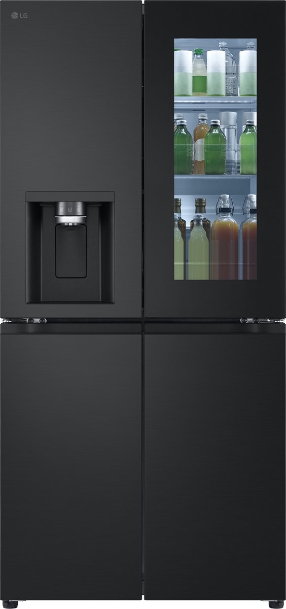 LG InstaView GMG860EPBE Vrijstaand Multideur Zwart Essence Black Steel Touch LED