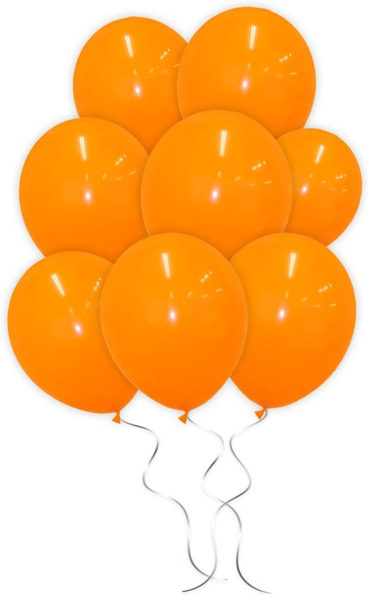 LUQ - Luxe Oranje Helium Ballonnen - 50 stuks - Verjaardag Versiering - Decoratie - Latex Ballon Oranje - Koningsdag WK EK