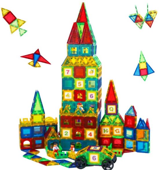 Magplayer - Magnetisch speelgoed - 103 stuks - Magnetische bouwstenen - Magnetische tegels - Magnetic toys - Constructie speelgoed - Speelgoed kinderen