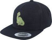 Hatstore- Kids Brontosaurus Patch Black/Black Snapback - Kiddo Cap Cap