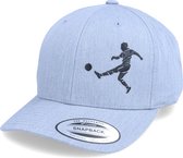 Hatstore- Kids Football Player Kick Heather Grey Adjustable - Forza Cap