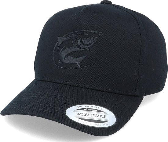 Hatstore- Oval Fishing Logo Black A-Frame Adjustable - Skillfish Cap
