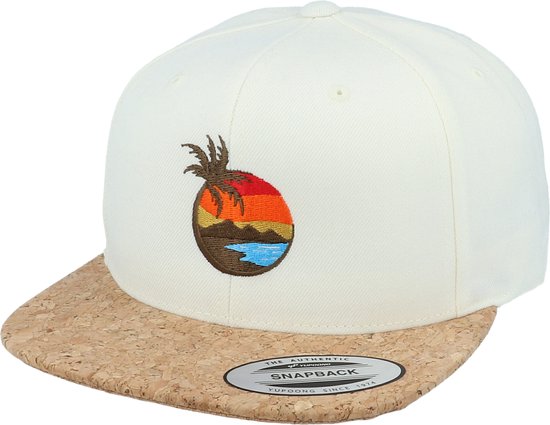 Hatstore- Aloha Sunset Natural/Cork Snapback - Iconic Cap