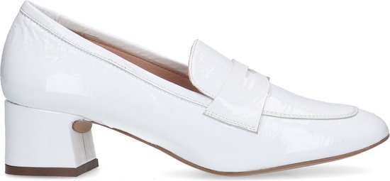 Manfield - Dames - Witte lakleren pumps - Maat 36