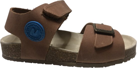 Naturino - Padie - Mt 28 - velcro effen lederen sandalen - bruin