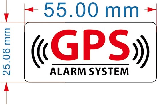 GPS stickers - 5 stuks - GPS tracking - stickers voor fiets - brommer ...
