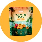 ZENKO Water Lily Pops - Spicy SMALL (18x10g) | Vegan, glutenvrij, 10% proteïne | Gezonde snack | Beter dan popcorn!