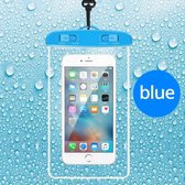 Waterdichte Telefoon Hoes - Volledig Transparant - Geschikt voor alle Smartphones - Waterproof Bag - Blauw